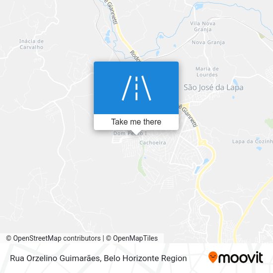 Rua Orzelino Guimarães map