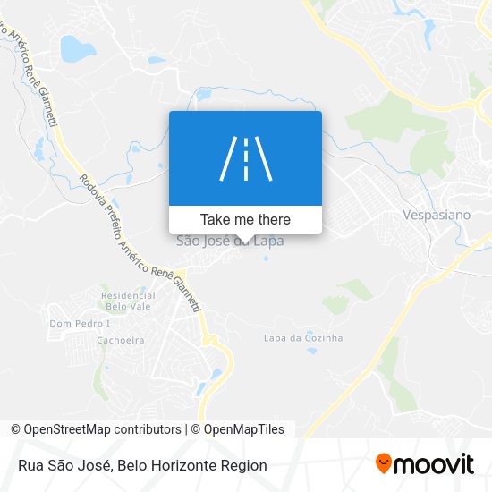 Rua São José map
