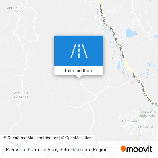 Rua Vinte E Um De Abril map