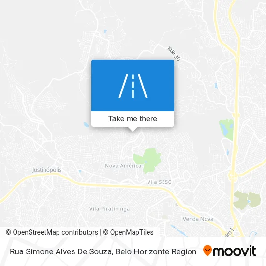 Rua Simone Alves De Souza map