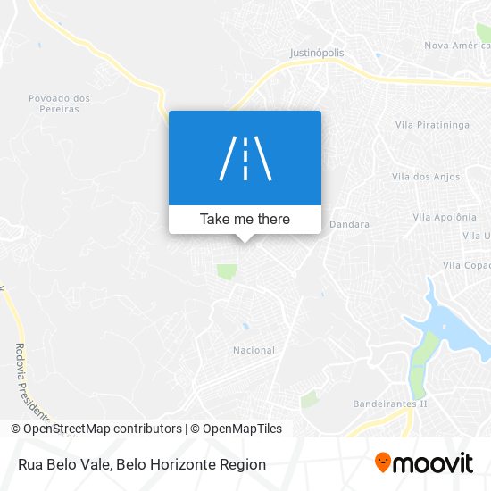 Mapa Rua Belo Vale