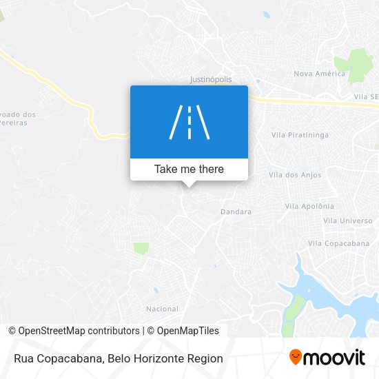 Rua Copacabana map