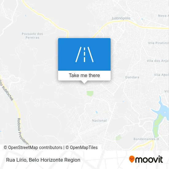 Rua Lírio map