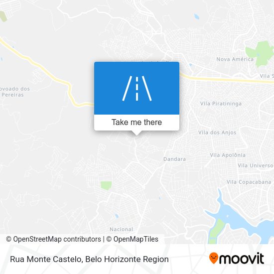 Rua Monte Castelo map