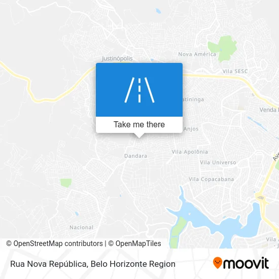 Rua Nova República map