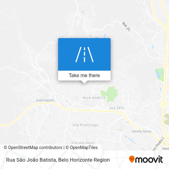 Rua São João Batista map