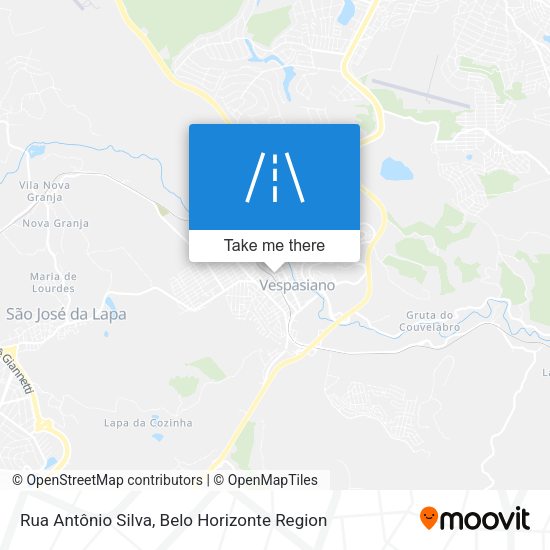 Rua Antônio Silva map