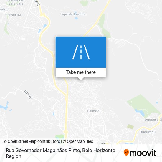 Rua Governador Magalhães Pinto map