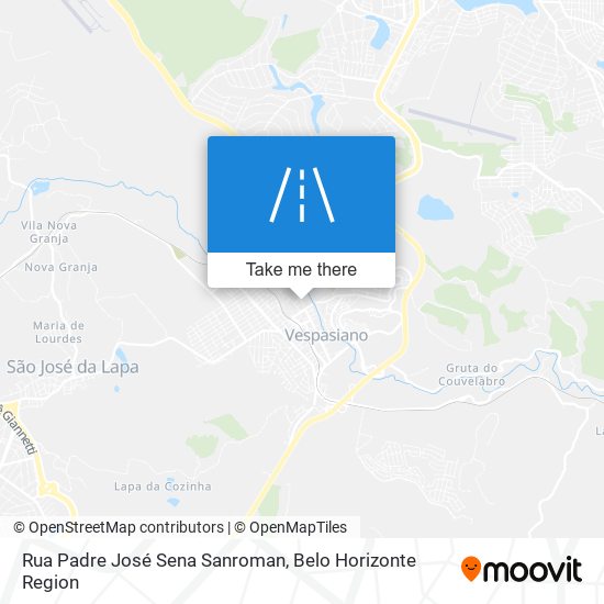 Mapa Rua Padre José Sena Sanroman