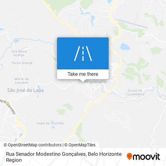 Mapa Rua Senador Modestino Gonçalves