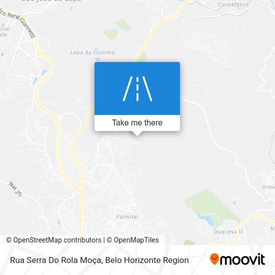 Rua Serra Do Rola Moça map