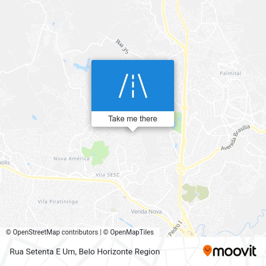 Rua Setenta E Um map
