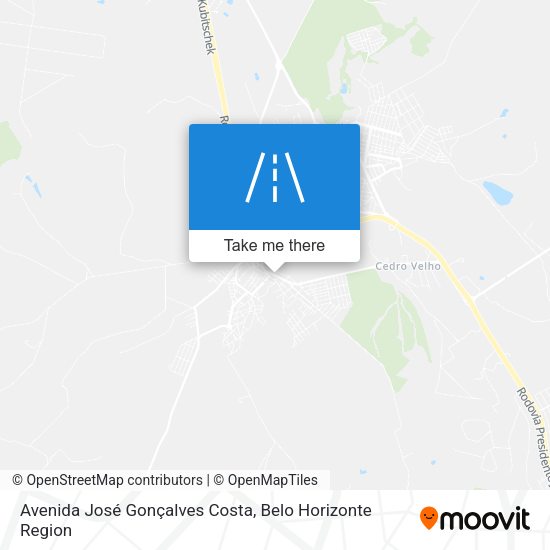 Avenida José Gonçalves Costa map