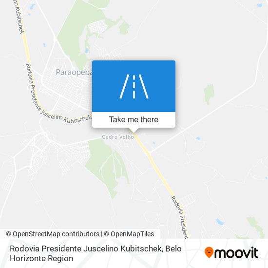 Rodovia Presidente Juscelino Kubitschek map