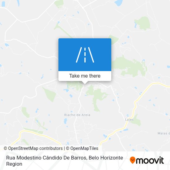 Rua Modestino Cândido De Barros map
