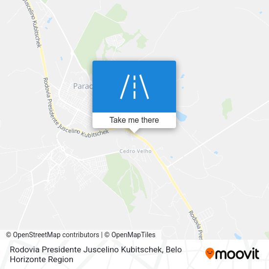 Rodovia Presidente Juscelino Kubitschek map