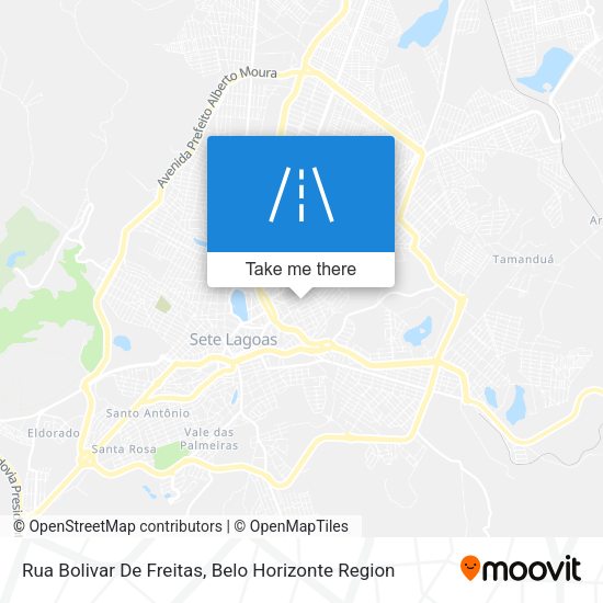 Rua Bolivar De Freitas map