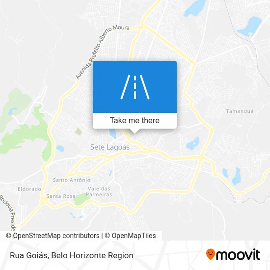 Rua Goiás map