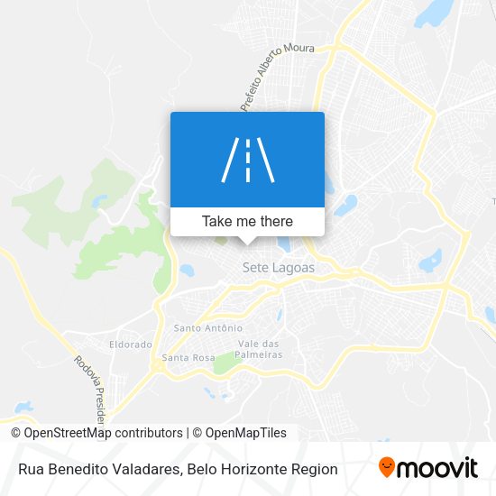 Rua Benedito Valadares map
