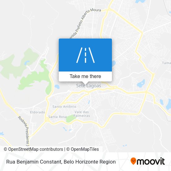 Rua Benjamin Constant map