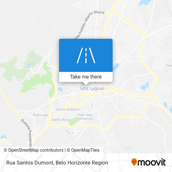 Rua Santos Dumont map