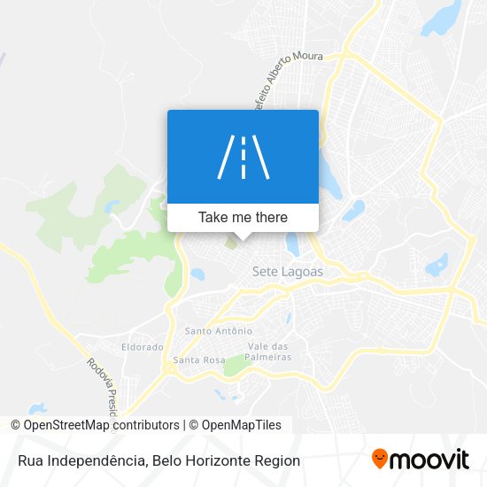 Rua Independência map