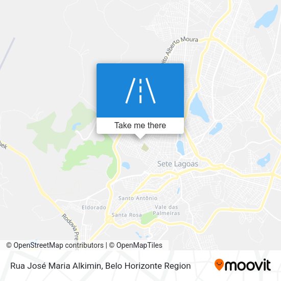 Rua José Maria Alkimin map