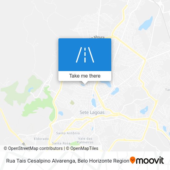 Rua Tais Cesalpino Alvarenga map