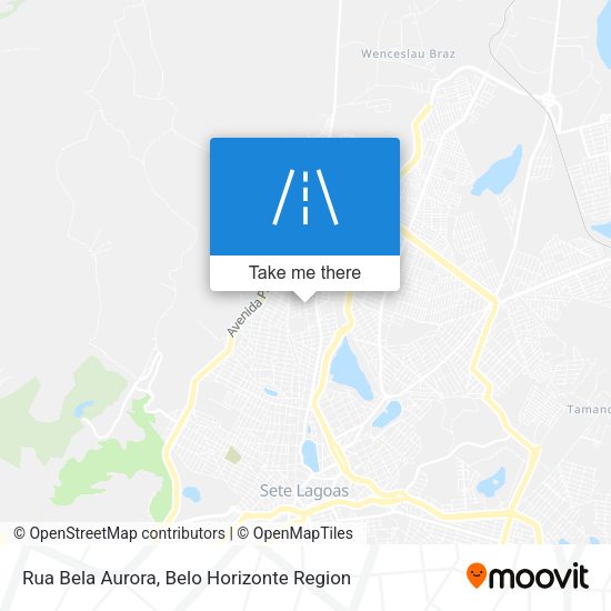 Rua Bela Aurora map