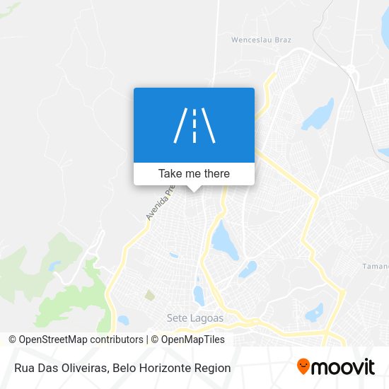 Rua Das Oliveiras map