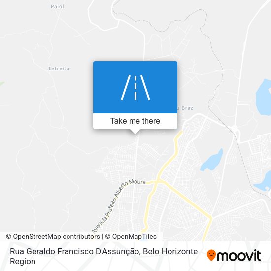 Rua Geraldo Francisco D'Assunção map