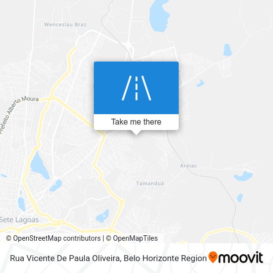 Rua Vicente De Paula Oliveira map