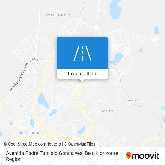 Avenida Padre Tarcisio Goncalves map