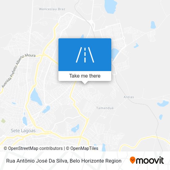 Rua Antônio José Da Silva map
