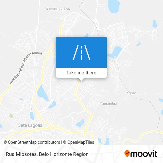 Rua Miosotes map