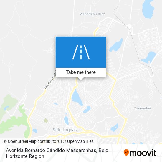Avenida Bernardo Cândido Mascarenhas map