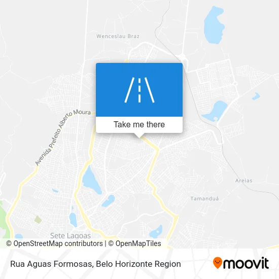 Rua Aguas Formosas map