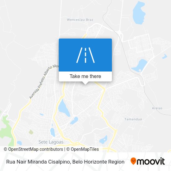Rua Nair Miranda Cisalpino map
