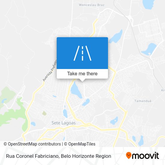 Rua Coronel Fabriciano map