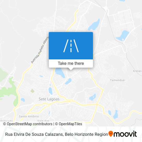 Rua Elvira De Souza Calazans map