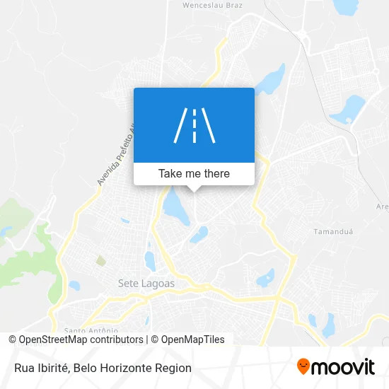 Rua Ibirité map