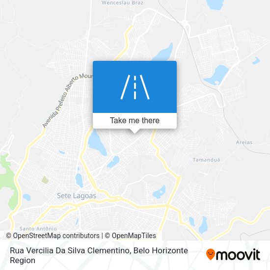 Rua Vercilia Da Silva Clementino map
