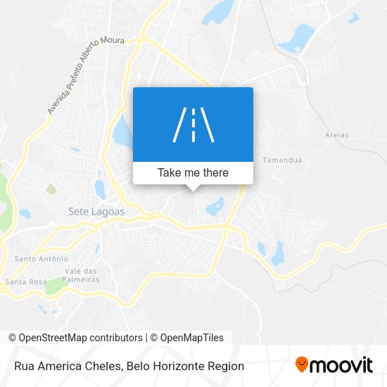 Rua America Cheles map