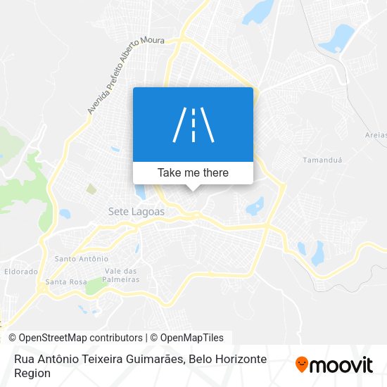 Rua Antônio Teixeira Guimarães map