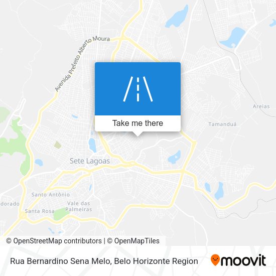 Rua Bernardino Sena Melo map