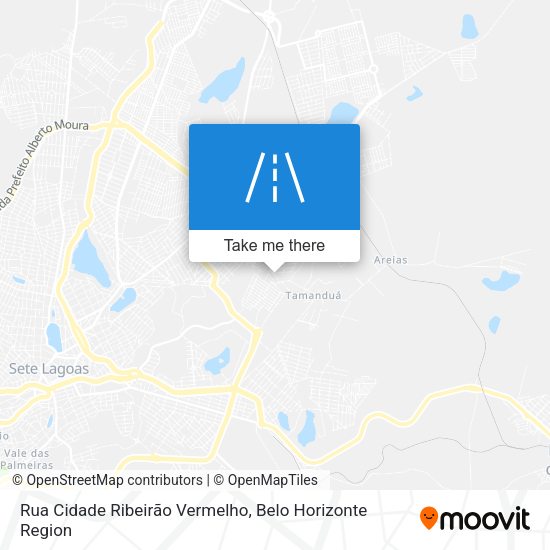 Rua Cidade Ribeirão Vermelho map