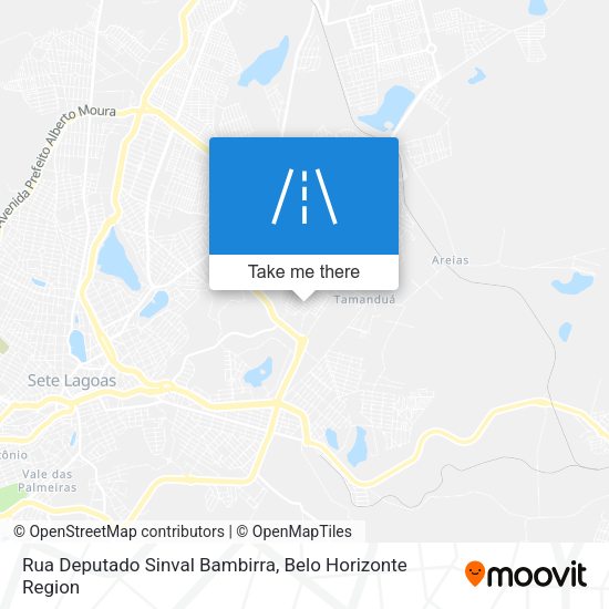 Rua Deputado Sinval Bambirra map
