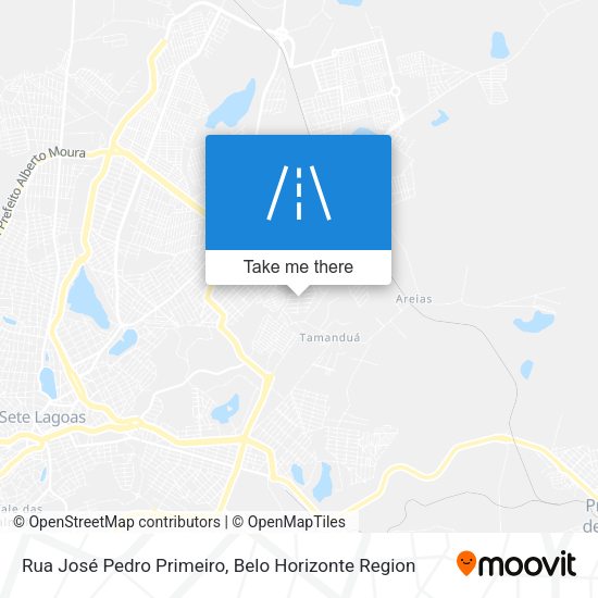 Rua José Pedro Primeiro map