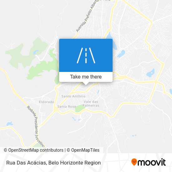 Rua Das Acácias map