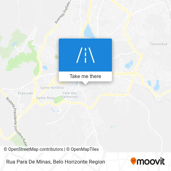 Rua Para De Minas map